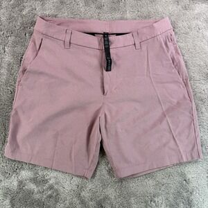 Lululemon Commission Short Ventlight Mesh Men's 31 Pink 7" Inseam Golf Stretch